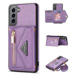 N.BEKUS for Samsung Galaxy S21 4G/5G Kickstand Design Wallet Dual-layer Protection PU Leather + TPU Cell Phone Case