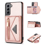 N.BEKUS for Samsung Galaxy S21 4G/5G Kickstand Design Wallet Dual-layer Protection PU Leather + TPU Cell Phone Case