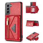 N.BEKUS for Samsung Galaxy S21 4G/5G Kickstand Design Wallet Dual-layer Protection PU Leather + TPU Cell Phone Case