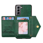 N.BEKUS for Samsung Galaxy S21+ 5G Well-protected Anti-scratch PU Leather + TPU Kickstand Design Wallet Phone Cover Case