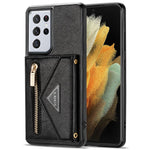 N.BEKUS för Samsung Galaxy S21 Ultra 5G Dubbelskiktat Skyddande PU-läder + TPU Stativdesign Plånboksfodral Mobilmobilfodral