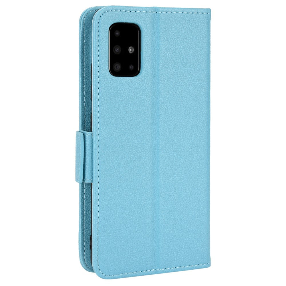 For Samsung Galaxy A51 5G SM-A516 PU Leather Flip Phone Case Litchi Texture Wallet Stand Shockproof Protective Cover