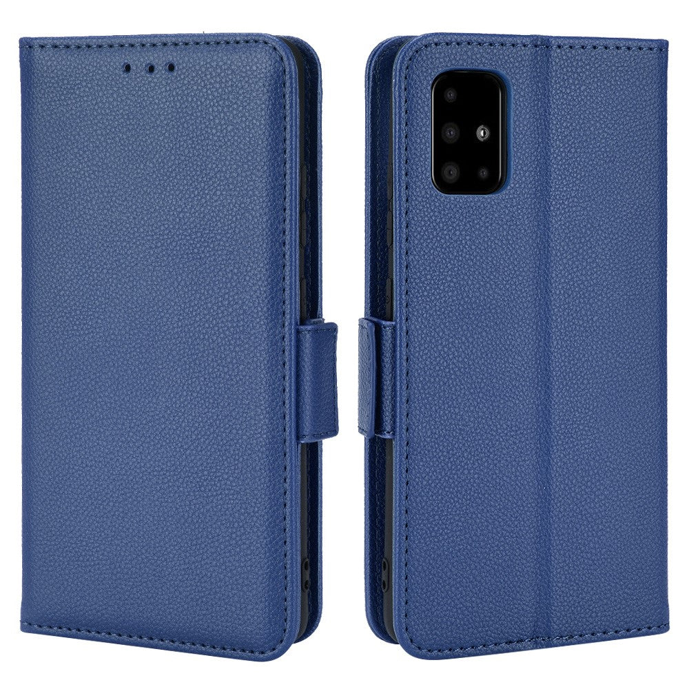 For Samsung Galaxy A51 5G SM-A516 PU Leather Flip Phone Case Litchi Texture Wallet Stand Shockproof Protective Cover