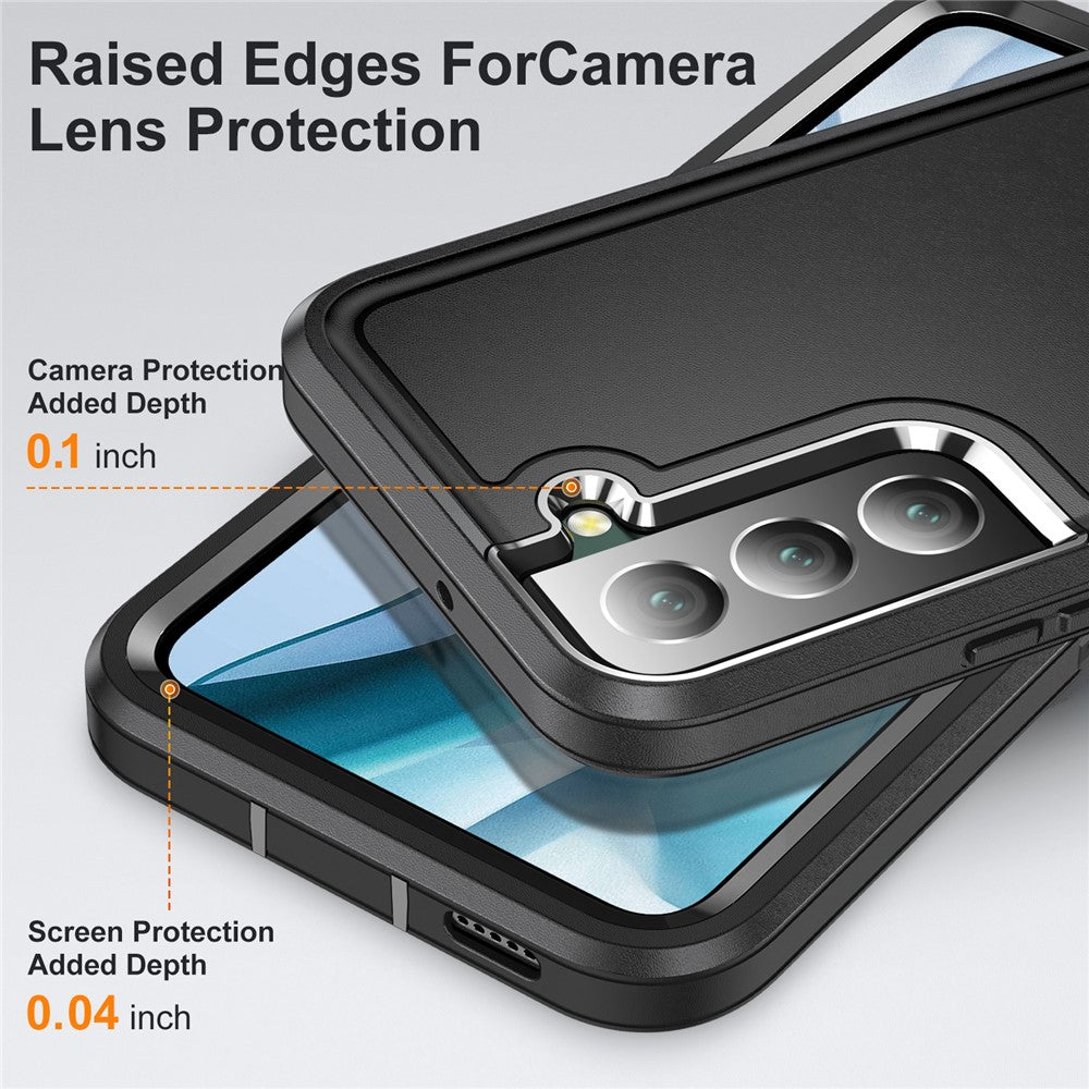 Defender Series Anti-drop Hard PC + Soft TPU Phone Case for Samsung Galaxy S22+ 5G, Hidden Kickstand Protective Cover