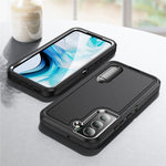 Defender Series Anti-drop Hard PC + Soft TPU Phone Case for Samsung Galaxy S22+ 5G, Hidden Kickstand Protective Cover