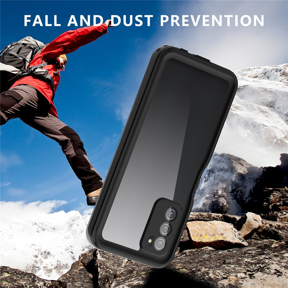 SHELLBOX For Samsung Galaxy A03s (165.8mm) (US) Dustproof IP68 Waterproof Case Phone Cover Support Fingerprint Unlocking