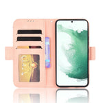 Multiple Card Slots Leather Case for Samsung Galaxy S22+ 5G, Wallet Stand Protective Phone Cover
