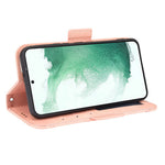 Multiple Card Slots Leather Case for Samsung Galaxy S22+ 5G, Wallet Stand Protective Phone Cover