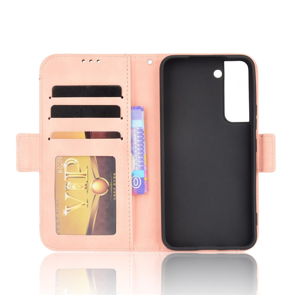 Kortholder Lædercover til Samsung Galaxy S22+ 5G, Wallet Stand Beskyttelsescover
