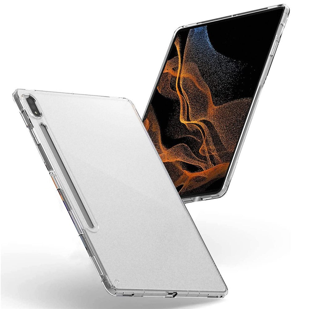 Til Samsung Galaxy Tab S8 Ultra Glossy Surface Inner Matte Finish Tablet-etui Ridsefast Blød TPU-skal