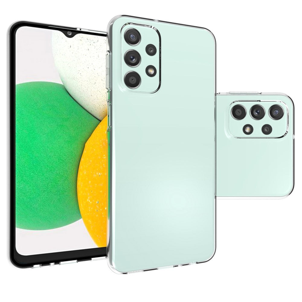 10 Stk./Pakke Gennemsigtigt Anti-vandmærke Cover til Samsung Galaxy A23, Blødt TPU Let Præcist Udskåret Bagside Cover Beskytter