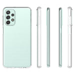 10 Stk./Pakke Gennemsigtigt Anti-vandmærke Cover til Samsung Galaxy A23, Blødt TPU Let Præcist Udskåret Bagside Cover Beskytter