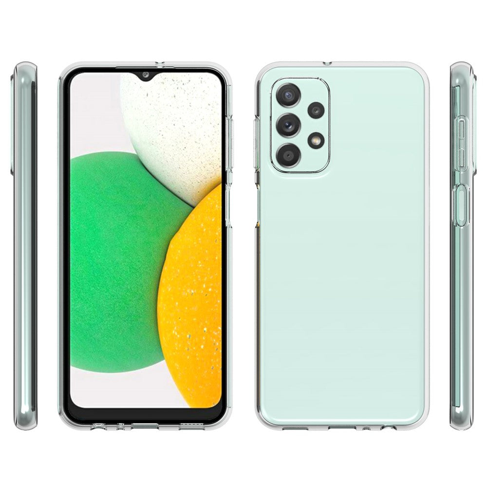 10 Stk./Pakke Gennemsigtigt Anti-vandmærke Cover til Samsung Galaxy A23, Blødt TPU Let Præcist Udskåret Bagside Cover Beskytter