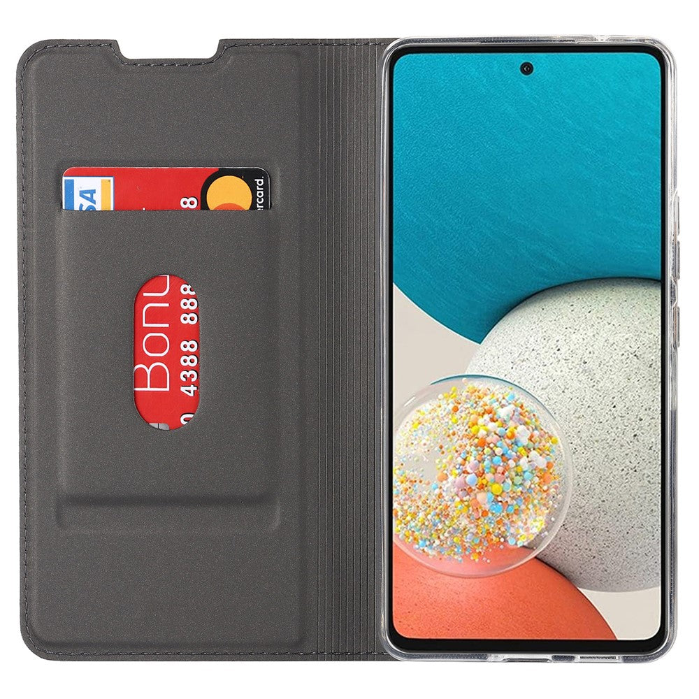 Card Holder Leather Case for Samsung Galaxy A53 5G, Magnetic Auto Closing Stand Phone Cover