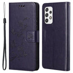 For Samsung Galaxy A23 5G (Global Version) Imprinting Butterfly Flower PU Leather Wallet Phone Case Stand Cover