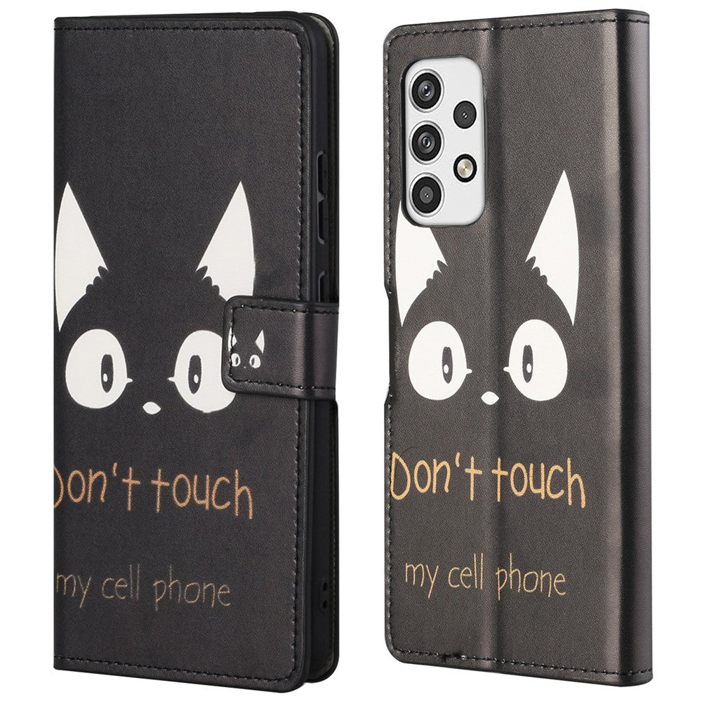Mönstertryck Läderfodral till Samsung Galaxy A23 5G, Plånboksstativ Magnetiskt Spänne Telefonfodral