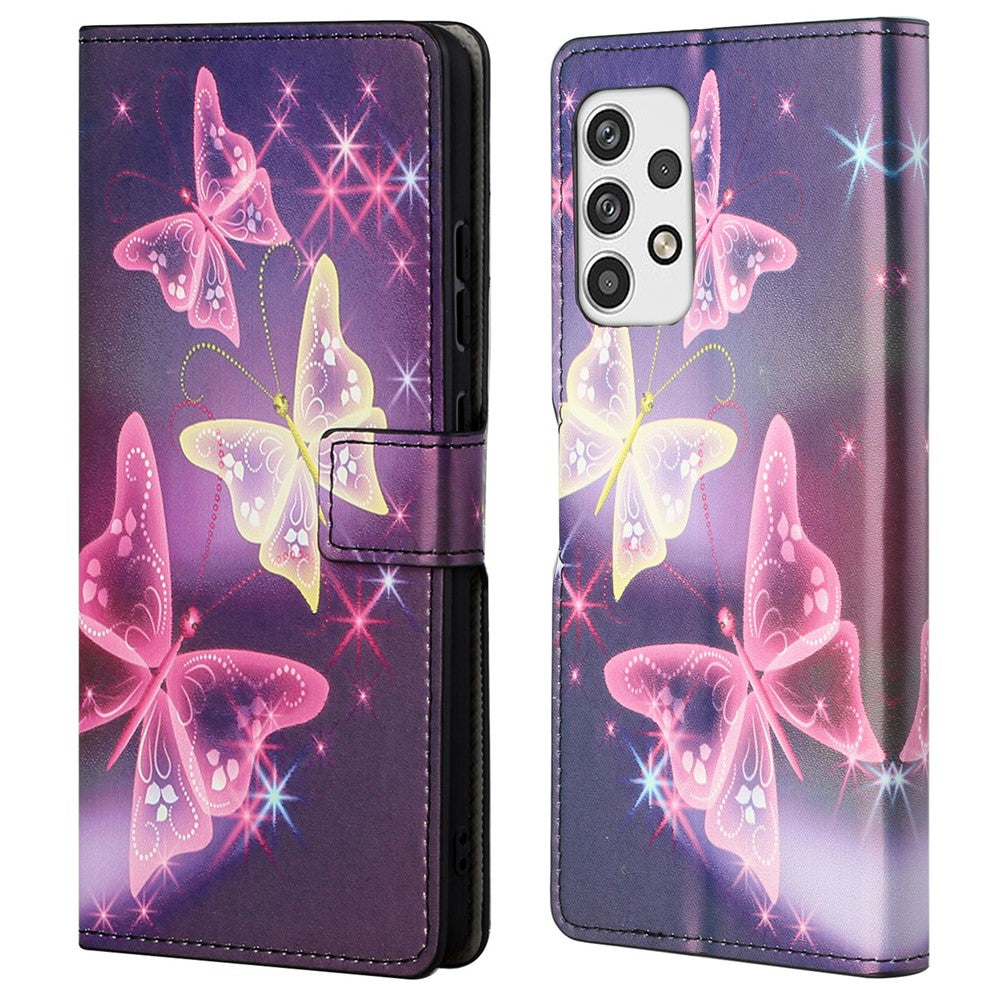 Mönstertryck Läderfodral till Samsung Galaxy A23 5G, Plånboksstativ Magnetiskt Spänne Telefonfodral