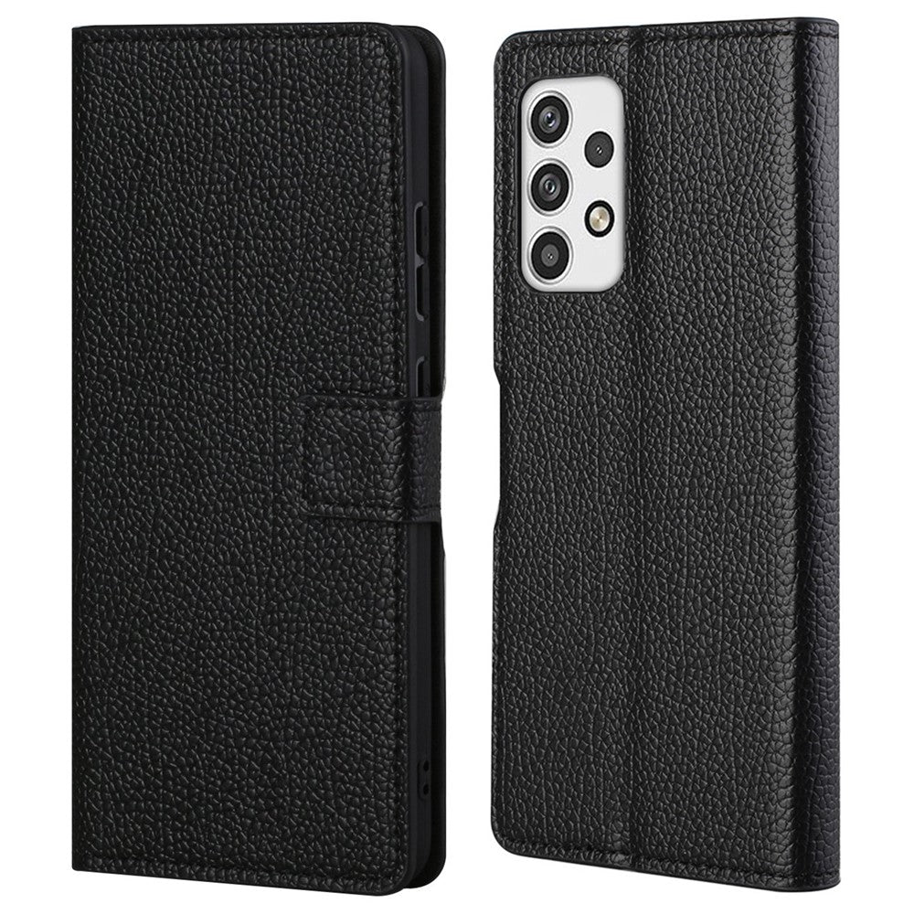 Til Samsung Galaxy A23 5G Litchi tekstur PU-læderpung etui Magnetisk lukkemekanisme Stander cover