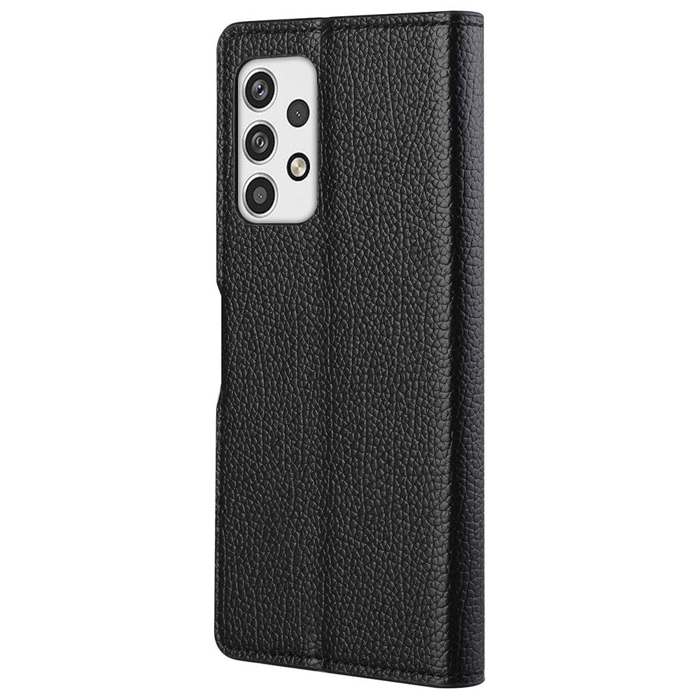 Til Samsung Galaxy A23 5G Litchi tekstur PU-læderpung etui Magnetisk lukkemekanisme Stander cover