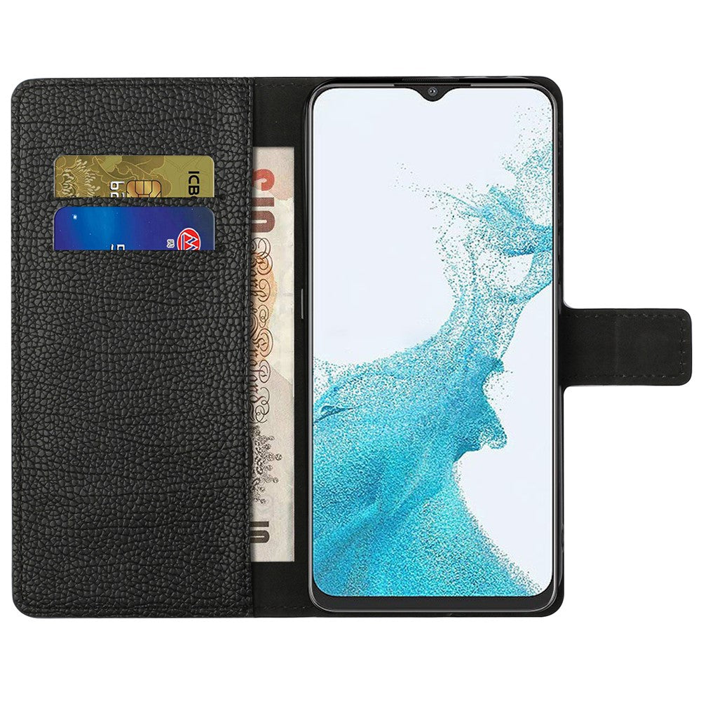 Til Samsung Galaxy A23 5G Litchi tekstur PU-læderpung etui Magnetisk lukkemekanisme Stander cover