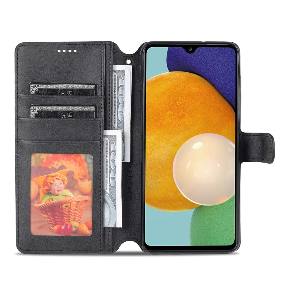 AZNS PU-lædercover til Samsung Galaxy A13 4G, med støttefunktion, pung og magnetisk flip-foliobogscover