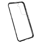For Samsung Galaxy S22 5G Aluminium Alloy Frame + Double-sided Tempered Glass Phone Case Full Coverage Mobile Phone Cover