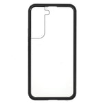 For Samsung Galaxy S22 5G Aluminium Alloy Frame + Double-sided Tempered Glass Phone Case Full Coverage Mobile Phone Cover