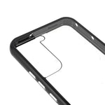 For Samsung Galaxy S22 5G Aluminium Alloy Frame + Double-sided Tempered Glass Phone Case Full Coverage Mobile Phone Cover