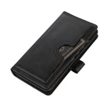 For Samsung Galaxy S22+ 5G Wrist Strap Magnetic Clasp Split Leather Phone Stand Case Protector with Multiple Card Slots