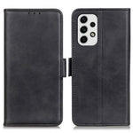 For Samsung Galaxy A23 5G Textured PU Leather Cover Wallet Stand Inner TPU Shell Phone Case