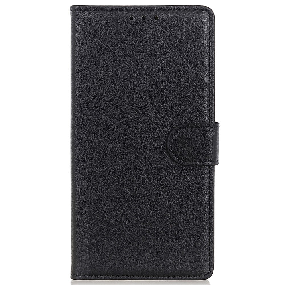 For Samsung Galaxy A23 4G / 5G Litchi Texture PU Leather Magnetic Clasp Stand Case Wallet Flip Phone Case