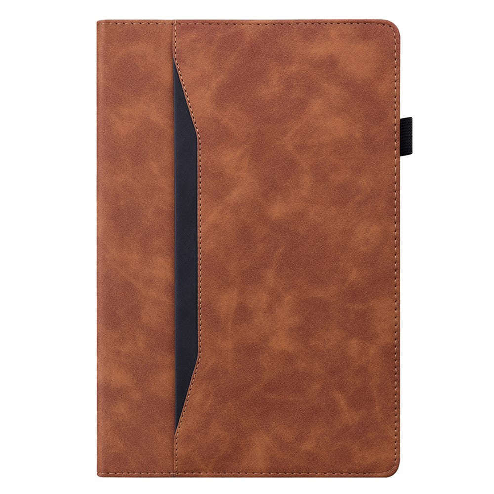 Til Samsung Galaxy Tab S9+ / S8+ / S7+ PU-læder flip stand cover i pungdesign til erhverv, tablet-etui med blyantsholder og automatisk vågne-/dvalefunktion