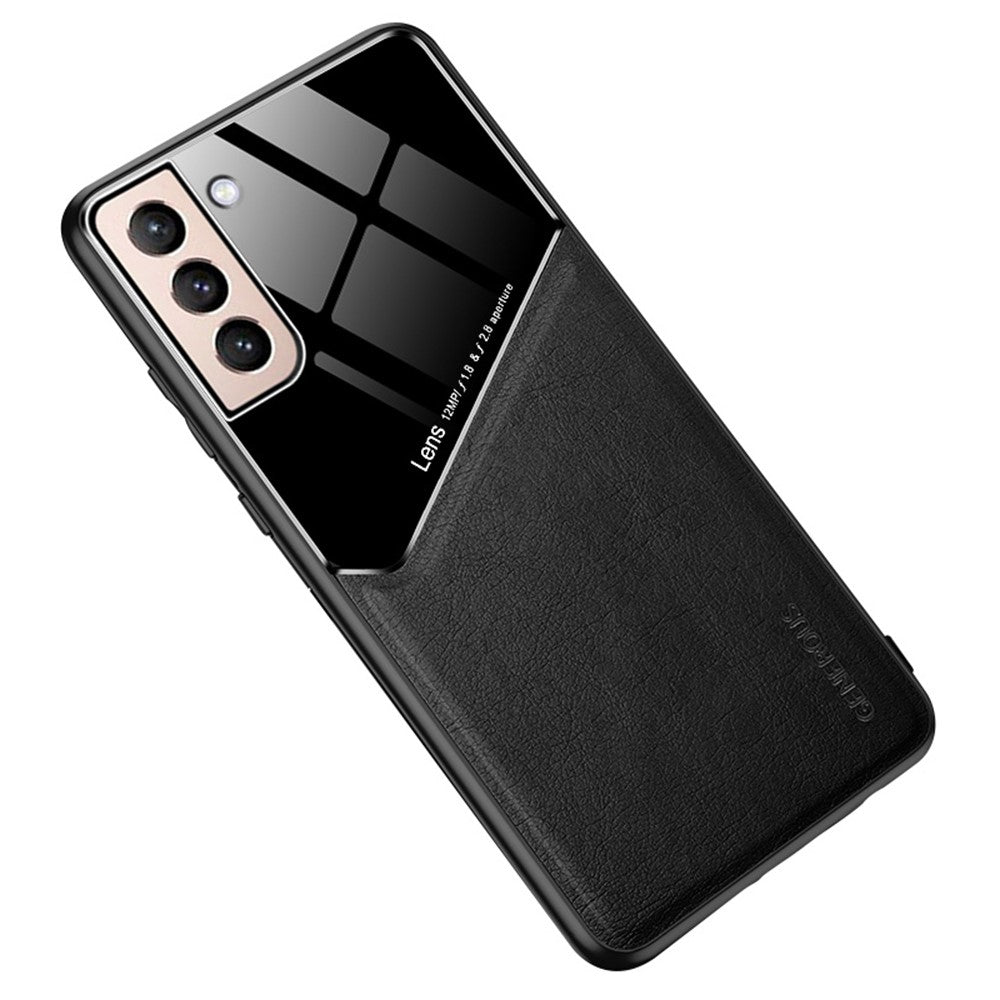 For Samsung Galaxy S22 5G Phone Case Shockproof Cover Anti-Fall TPU Frame Phone Protector with Magnetic Metal Sheet