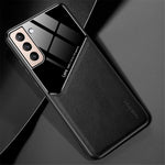 For Samsung Galaxy S22 5G Phone Case Shockproof Cover Anti-Fall TPU Frame Phone Protector with Magnetic Metal Sheet