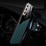 For Samsung Galaxy S22 5G Phone Case Shockproof Cover Anti-Fall TPU Frame Phone Protector with Magnetic Metal Sheet