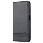 AZNS til Samsung Galaxy A13 4G Magnetisk Absorption Tekstureret PU Læder Pung Flip Cover Foldbar Stander Beskyttende Etui