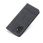 AZNS til Samsung Galaxy A13 4G Magnetisk Absorption Tekstureret PU Læder Pung Flip Cover Foldbar Stander Beskyttende Etui