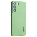 ENKAY HAT PRINCE for Samsung Galaxy S22+ 5G Solid Color Straight Edge Precise Cutout Phone Cover Liquid Silicone Flexible Protective Case