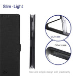 VILI K Series Stand Wallet Leather Case for Samsung Galaxy S22+ 5G, Double Magnetic Clasp Phone Cover