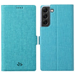 VILI K Series Stand Wallet Leather Case for Samsung Galaxy S22+ 5G, Double Magnetic Clasp Phone Cover