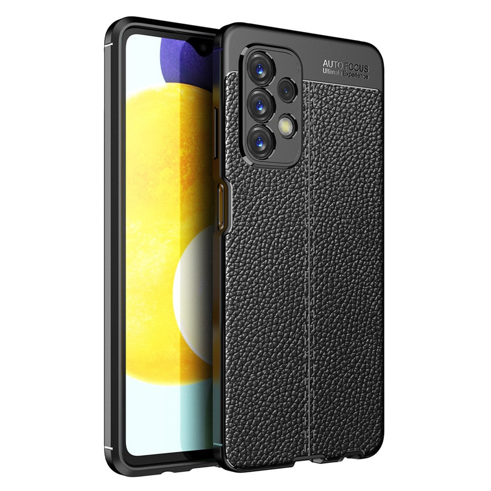 Samsung Galaxy A23 4G / 5G Litchitextur Flexibelt TPU Mobilmobil Baksida Reptåligt Fodral