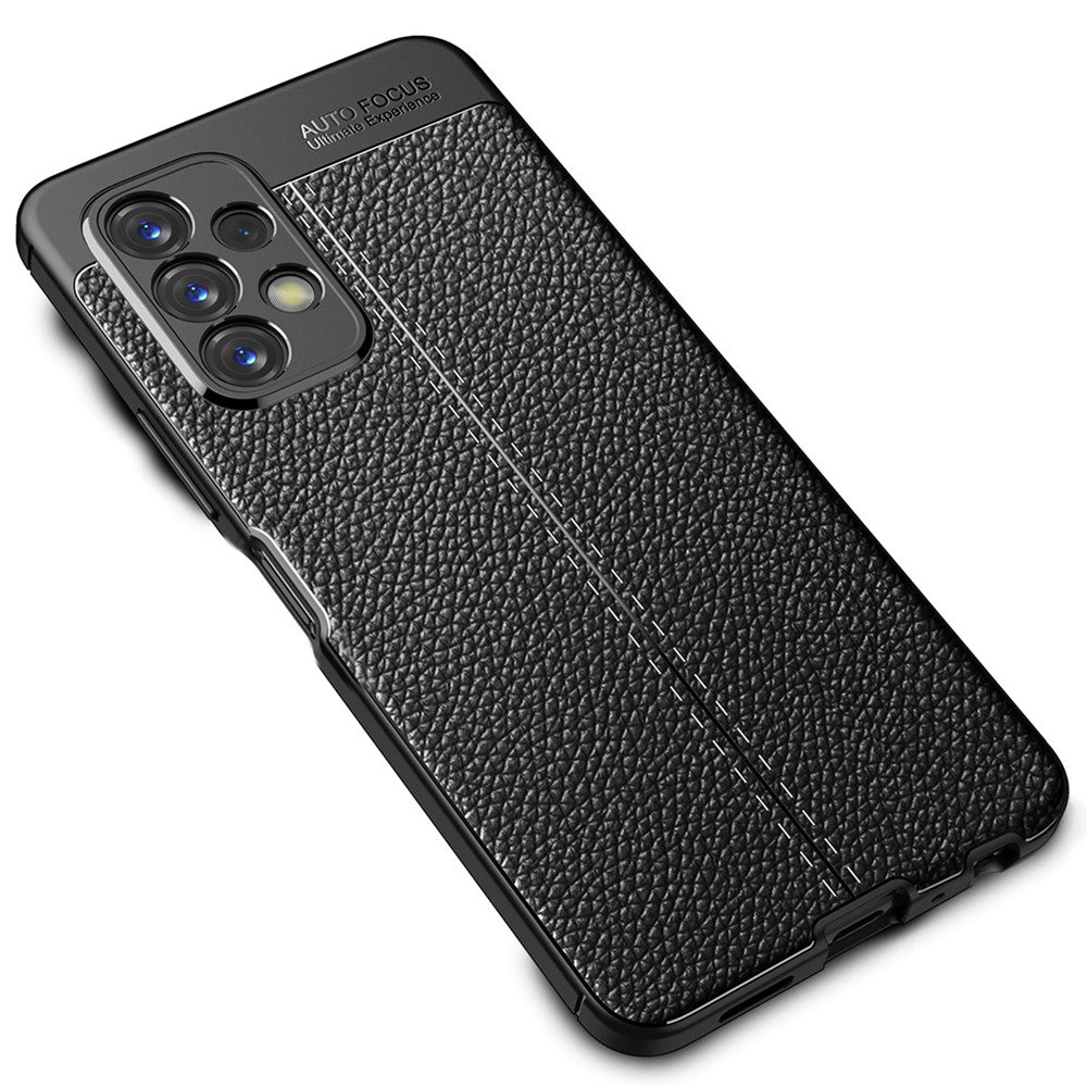 Samsung Galaxy A23 4G / 5G Litchitextur Flexibelt TPU Mobilmobil Baksida Reptåligt Fodral