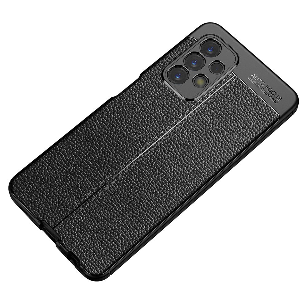 Samsung Galaxy A23 4G / 5G Litchitextur Flexibelt TPU Mobilmobil Baksida Reptåligt Fodral
