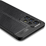 Samsung Galaxy A23 4G / 5G Litchitextur Flexibelt TPU Mobilmobil Baksida Reptåligt Fodral