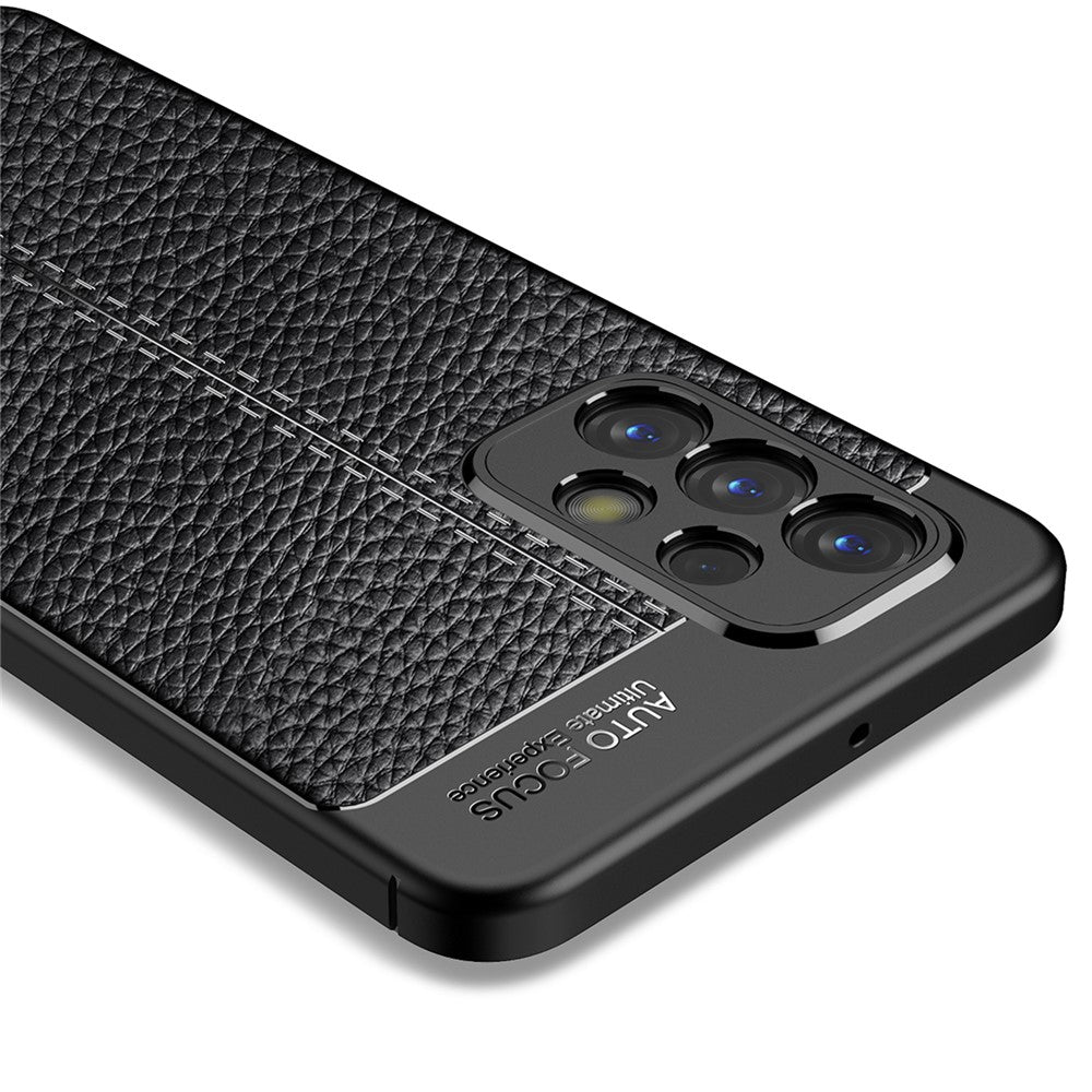 Samsung Galaxy A23 4G / 5G Litchitextur Flexibelt TPU Mobilmobil Baksida Reptåligt Fodral