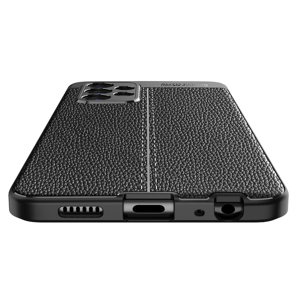 Samsung Galaxy A23 4G / 5G Litchitextur Flexibelt TPU Mobilmobil Baksida Reptåligt Fodral