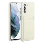 Card Slot Case for Samsung Galaxy S22 5G, Slim Fit Protective Soft TPU Shockproof Back Cover