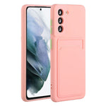 For Samsung Galaxy S22+ 5G Card Holder Slot Flexible TPU Soft Skin Protective Phone Case Cover