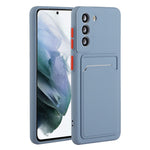 For Samsung Galaxy S22+ 5G Card Holder Slot Flexible TPU Soft Skin Protective Phone Case Cover