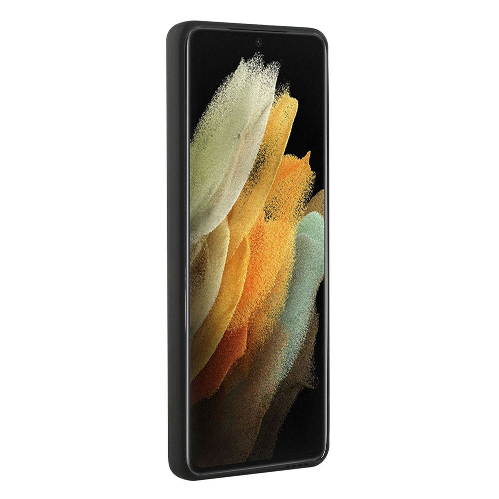 Samsung Galaxy S22 Ultra 5G blødt TPU-kamerabeskyttelsesetui med ridsefast beskyttelse og kortholder